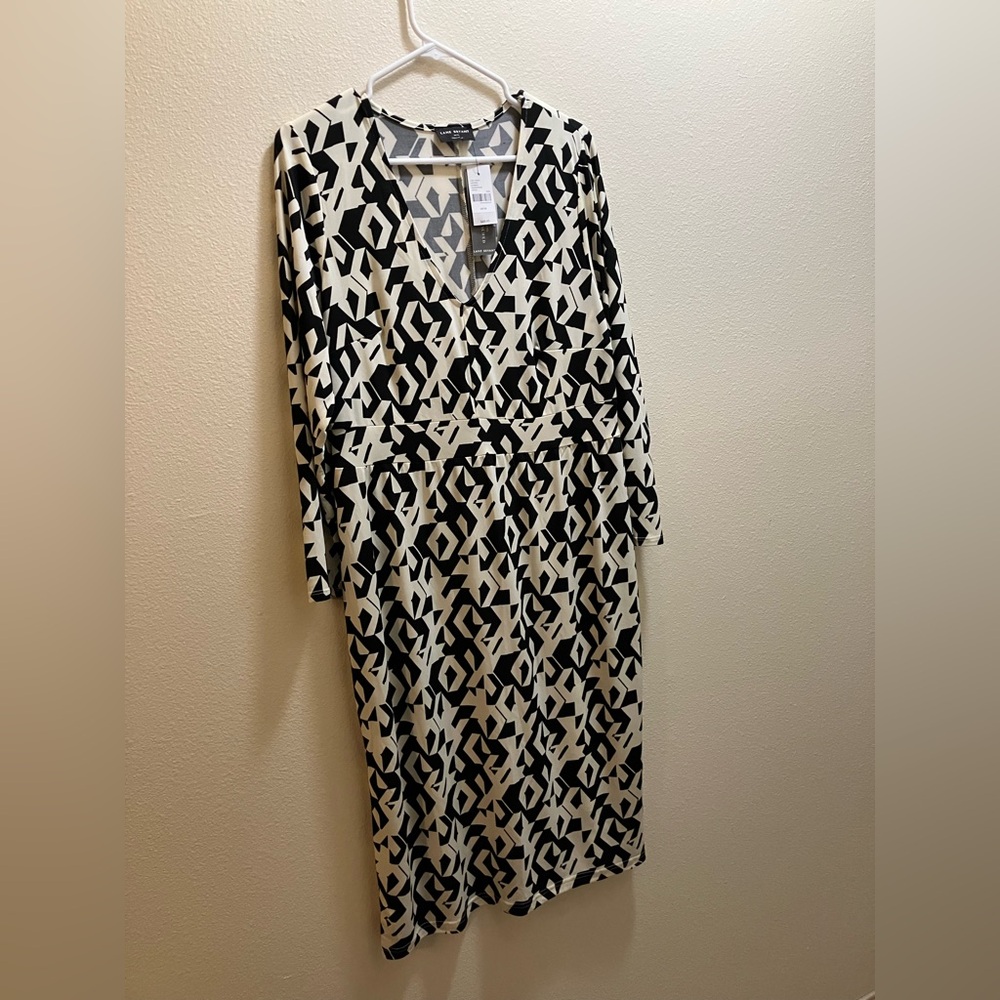 New Cream & Black comfortable Lane Bryant Long Dress still with Tags Size 14/16